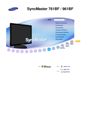 Page 1 
  
  
  
  
  
  
  
  
  
  
  
  
  
 
 
  
   
 
 
 
SyncMaster 761BF / 961BF
 