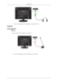 Page 171. Connect your headphones to the Headphone connection terminal.
{ 2063UW}
Connecting MIC
 Note
You may connect your microphone to the monitor.
1. Connect the microphone cable to the MIC port on the monitor.
Connections
 