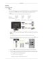 Page 10{963UW}
Connecting USB
 Note
You can use a USB device such as a mouse, keyboard, Memory Stick, or external hard disk drive by
connecting them to the 
  DOWN  port of the monitor without connecting them to the PC.
The 
 USB port of the monitor supports High-Speed Certified USB 2.0.
High speedFull speedLow speed
Data Rate480 Mbps12 Mbps1.5 Mbps
Power Consumption2.5 W
(Max., each port)2.5 W
(Max., each port)2.5 W
(Max., each port)
1. Connect the  UP  port of the monitor and the USB port of the computer with...