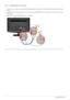 Page 242-10Installing the Product
2-10 Connecting AV Devices
1.Connect the port of the AV device (DVD/VCR/Cable/Satellite box/Camcorder) to  the [AUDIO IN (R-AUDIO-L)] port of the 
product.
2. Connect the video output terminal of the AV device and the [COMPONENT IN / AV IN (P
R, PB, Y)] of the monitor using a 
video cable.
3. Select  using the [SOURCE] button on the remote.
 The audio-video cables shown here are usually included with a  Camcorder. (If not, check your local electronics store.) 
 