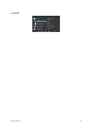 Page 29Using the product3-5
 COLOR
 