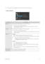 Page 31Using the product3-5
 (This is unavailable when  is set to  and  mode.) 
 SIZE & POSITION
MENUDESCRIPTION
H-Position Moves the position of the display area on the screen horizontally.
 This function is only available in Analog mode.
When a 720P,1080i or 1080P signal is input in AV mode ,select to adjust 
horizontal position in 0-6 levels. 
 
V-Position Moves the position of the display area on the screen vertically.
 This function is only available in Analog mode.
When a 720P,1080i or 1080P signal is...