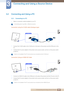 Page 3636
Connecting and Using a Source Device
3
3 Connecting and Using a Source Device
3.2 Connecting and Using a PC
3.2.1 Connecting to a PC
zSelect a connection method suitable for your PC.
 Connecting parts may differ in different products. 
Connection using the D-SUB cable (Analogue type)
1Connect the D-SUB cable to the D-SUB port on the back of the product and the RGB port on the 
PC.
2Connect the DC power adapter to the product and a power socket, and turn on the power switch 
on the PC.
 Audio is not...