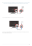 Page 17Installing the Product2-4
 When a PC with a resolution of 1920 x 1080 @ 60 Hz is connected to the [HDMI (DVI) IN] port, you should set the  
mode to  in the  of the  mode. In this case, a separate sound connection is required. 
 
2. Connect the [PC/DVI AUDIO IN] port on the rear  side of the product to the sound card of the PC.
3. Connect the power adapter to [DC14V] on the rear of the product. Connect the power cord to the adapter and wall socket.
(The input voltage is switched automatically.)
 