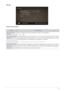 Page 61Using the Product3-5
Settings
Using the Settings Menu
MENUDESCRIPTION
Continuous Movie 
Play HelpSelect to display the help pop-up message for continuous movie playback.
•  - 
Get DivX® VOD regis-
tration codeShows the registration code authorized for the TV. If
 you connect to the DivX web site and register 
the registration code with a personal account, you  can download VOD registration file. If you play 
the VOD registration using , the registration is completed.
 For more information on DivX® VOD,...