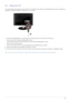 Page 21Installing the Product2-6
2-6 Using it as a TV
You may view television programs on the monitor if it is connected to an antenna or cable/satellite system without installing any 
separate TV reception hardware or software on your computer.
1.Connect the cable/satellite or TV antenna cable to the [ANT IN] port on the rear side of the monitor. 
• When using an indoor antenna/cable/satellite terminal:
Check the antenna terminal on the wall and then connect the antenna/cable/satellite TV cable.
• When using...