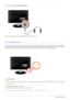 Page 282-13Installing the Product
2-13 Connecting Headphones
 Connect your headphones to the Headphone connection terminal.
2-14 Kensington Lock 
A Kensington Lock is an anti-theft device that enables users to lock the product so that they can safely use it in public locations. 
Since the shape and usage of the locking device may differ depending on the model and the manufacturer, for more information, 
refer to the User Manual supplied with the locking device. You have to purchase the locking device...