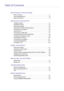 Page 2Table Of Contents
MAJOR SAFETY PRECAUTIONS
Before You Start  . . . . . . . . . . . . . . . . . . . . . . . . . . . . . . . . . . . . . . . . . . .  1-1
Care and Maintenance  . . . . . . . . . . . . . . . . . . . . . . . . . . . . . . . . . . . . . .  1-2
Safety Precautions  . . . . . . . . . . . . . . . . . . . . . . . . . . . . . . . . . . . . . . . . .  1-3
INSTALLING THE PRODUCT
Package Contents   . . . . . . . . . . . . . . . . . . . . . . . . . . . . . . . . . . . . . . . . .  2-1
Installing the...