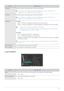 Page 29Using the product3-5
 SETUP&RESET
MENUDESCRIPTION
H-Position Moves the position of the display area on the screen horizontally.
 This function is only available in Analog and HDMI mode. However, in HDMI mode, it is 
available only when  is set to .
 
V-Position Moves the position of the display area on the screen vertically.
 This function is only available in Analog and HDMI mode. However, in HDMI mode, it is 
available only when  is set to .
 
Image SizePC signals 
•  - The picture is displayed at the...