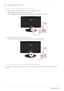 Page 152-3Installing the Product
2-3 Connecting with a PC
 The connecting part may differ depending on the product model. 
1.Connect the product to a PC depending  on the video output supported by the PC.
•  When the graphics card provides D-Sub 	Analog 
output
• Connect the [RGB IN] port of the product to t he [D-Sub] port of the PC with the D-Sub cable.
•  When the graphics card provides DVI 	Digital 
 output
•  Connect the [DVI IN] port of the product to the [DVI] port of the PC with the DVI cable....