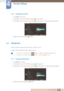 Page 4141
Screen Setup
4
4 Screen Setup
4.3.1 Configuring Contrast
1Press [ ] on the product.
2Press [ ] to move to PICTURE and press [ ] on the product.
3Press [ ] to move to Contrast and press [ ] on the product. Th e following screen will appear.
4Adjust the Contrast using the [ ] button.
4.4 Sharpness
Make the outline of objects more clear or blurry. (Range: 0~100)
A higher value will make the outline of objects clearer.
 zThis option is not available when  Bright is in Cinema  or Dynamic Contrast  mode....