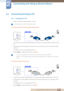 Page 3131
Connecting and Using a Source Device
2
2 Connecting and Using a Source Device
2.2 Connecting and Using a PC
2.2.1 Connecting to a PC
Select a connection method suitable for your PC.
 Connecting parts may differ in different products. 
Connection using the D-SUB cable (analogue type)
1Connect the D-SUB cable to the [RGB IN] port on the back of the product and the RGB port on the 
PC.
2Connect the DC power adapter to the product and a power socket, and turn on the power switch 
on the PC.
(For details,...