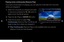 Page 129▶◀▶
English
Playing movie continuously (Resume Play)
If you exit a movie when it is playing, you can play the movie later from the point 
where you stopped it.1.  Select the movie file you stopped and want 
to resume by pressing the 
l or 
r button to 
select it from the file list section.
2.  Press the 
∂ (Play) or ENTER
E button.
3.  Press the 
} button to select Play 
Continuously (Resume Play) The Movie will 
begin to play from where you stopped it.
 
NPlay Continuously (Resume Play) is only...