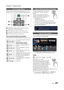 Page 2323English
Basic Features
How to Navigate Menus
Before using the TV, follow the steps below to learn how to 
navigate the menu and select and adjust different functions.
CH LIST
MUTE
POWER
SOURCE
PRE-CH
TOOLS
ADP.SIZESUBT.
DUAL
INFO
TTX/MIX
ABCD
INTERNETMEDIA.P
GUIDE
ON/OFF
f-g@TV
3
42
1
SMART
MENU
RETURNEXIT
HUB
1 ENTErE / Direction button: Move the cursor and 
select an item. Confirm the setting.
2
  r
ET
ur
N button: Returns to the previous menu.
3
 
MEN

u
 button: Displays the main on-screen menu.
4...