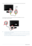 Page 182-5Installing the Product
2. Connect the [HDMI/PC/DVI-D AUDIO IN] port on the rear side of the monitor to the sound card of the PC.
3. To use the monitor, connect the power cable to a power outlet and the [POWER] port on the monitor.
(The input voltage is switched automatically.)
 • You may enjoy clear and quality sound from the computer sound card using the monitors speakers. (You dont need to 
install separate speakers for your computer.)
• You may get a blank screen depending on the type of video card...