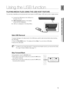 Page 7373
ENG
●  USING THE USB FUNCTION
PLAYING MEDIA FILES USING THE USB HOST FEATURE
You can enjoy media ﬁ les such as pictures and music saved on an MP3 player, USB memory stick or digital camera.
Connect the USB device to the USB port on 
the side of the unit.
USB Connected appears on the display 
screen and then disappears.
USB icon is displayed on the Setup Menu.
Safe USB Removal
To prevent damage to the data stored in the USB device, perform safe removal before disconnecting 
the USB cable.
Press the...