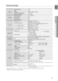 Page 87
87
EnG

●  APPEndix

SPECifiCATiOnS
General
Power Consumption100 W
Weight3.2 Kg
Dimensions461 (W) x 193 (D) x 109 (H) mm
Operating Temperature Range+5°C to +35°C
Operating Humidity Range10 % to 75 %
FM Tuner
FM Frequency Range87.5 ~ 108.0 MHz
Signal / noise ratio70 dB
Usable sensitivity10 dB
Total harmonic distortion0.5 %
Disc
BD (Blu-ray Disc)Reading Speed : 4.917m/sec
DVD (Digital Versatile Disc)Reading Speed : 3.49 ~ 4.06 m/sec.
Approx. Play Time (Single Sided, Single Layer Disc) : 135 min.
CD : 12...