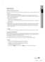 Page 23
English 23
02 Connections
HDMI FUNCTION
HDMI Auto Detection Function
The product's video output will automatically change to HDMI mode when c\
onnecting an HDMI cable while 
power is on.HDMI (High Deﬁ nition Multimedia Interface)
HDMI is an interface that enables the digital transmission of video and \
audio data with just a single 
connector. Using HDMI, the product transmits a digital video and audio s\
ignal and displays a vivid picture 
on a TV having an HDMI input jack.
HDMI connection...