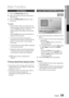 Page 33
 English
English 

04
Basic Functions
Disc Playback
 
Press the OPEN/CLOSE (^) button.
Place a disc gently into the tray with the disc's label facing up.
Press the OPEN/CLOSE (^) button to close the disc tray.
NOTE
Resume function: When you stop disc play, the product remembers where you stopped, so when you press PLAY button again, it will pick up where you left off. (This function works only with DVDs.) Press the STOP button twice during playback to disable the Resume...