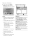 Page 64
64 English
Network Services
To select a device, use the RED(A) or 
BLUE(D)  button to select a ﬁ le to play.
(For playing back Video, Music or Photos ﬁ les, 
see pages 46~54.)
internet radioYou Tube
No Disc a Change Device   d View Devices " Enter
Please activate Internet@TV service
to enjoy a variety of Internet Services.
NOTE
Depending on te performance of the external 
modem or router, HD video may not play 
properly.
If your system uses a ﬁ rewall, the product may 
not locate your PC on the TV...