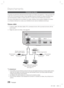 Page 10426 Français
Branchements
Connexion au réseau
Ce produit vous permet de visionner les services basés sur le rése\
au (voir pages 62~71) tels que Smart Hub 
ou BD-LIVE, et de recevoir les mises à niveau logicielles lorsque la \
connexion au réseau est établie. Nous 
vous recommandons d’utiliser un routeur sans ﬁ l ou un routeur IP pour les besoins de la connexion. 
Pour plus d'informations sur la connexion du routeur, reportez-vous au g\
uide d'utilisation du routeur 
ou contactez le fabricant du...