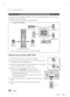 Page 2020 English
Connections
Connecting the Optional Wireless Receiver Module
To connect the surround speakers wirelessly, you have to purchase the wi\
reless receiver module and 
TX card from your Samsung retailer.
This product should be connected with the SWA-5000 only.
Wireless Receiver Module (SWA-5000)
Press down the terminal tab on the back of the speaker. 
Insert the black wire into the black terminal (–) and the red wire \
into the 
red terminal (+), and then release the tab.
Connect the connecting...