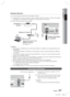 Page 27English 27
02 Connections
Wireless Network
You can connect to the network with a Wireless IP sharer.A wireless AP/IP router is required to make a wireless network connectio\
n. Connect the wireless
LAN adapter to the Wireless LAN Adapter on the rear panel of the product\
. 
Set the network options. (See page 38)
NOTE
This product is compatible with only Samsung's Wireless LAN Adapter. (n\
ot supplied) (Model name: 
WIS09ABGN).
-  The Samsung Wireless LAN Adapter is sold separately. Contact a Samsung...