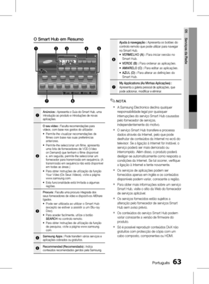 Page 141
 Português
Português 

05
Serviços da Rede
O Smart Hub em Resumo 
xxxxxxxxContents 1xxxxxxxxContents 6xxxxxxxxContents 5xxxxxxxxContents 4xxxxxxxxContents 3xxxxxxxxContents 2
xxxxxxxxContents 7xxxxxxxxContents 8xxxxxxxxContents 9xxxxxxxxContents 10xxxxxxxxContents 11xxxxxxxxContents 12xxxxxxxxContents 13
xxxxxxxxContents 1xxxxxxxxContents 2xxxxxxxxContents 3xxxxxxxxContents 4xxxxxxxxContents 5xxxxxxxxContents 6
Contents 1Contents 2Contents 3Contents 4
1235
76
Search All
4
Your Movie...