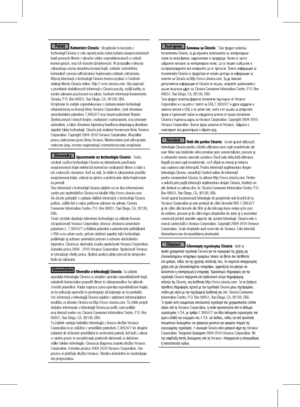 Page 158Polski Komentarz Cinavia : Urządzenie to korzysta z 
technologii Cinavia w celu ograniczenia wykorzystania nieupoważnionych 
kopii pewnych filmów i obrazów wideo wyprodukowanych w celach 
komercyjnych, oraz ich ścieżek dźwiękowych. W przypadku wykrycia 
zakazanego użycia nieautoryzowanej kopii, zostanie wyświetlony 
komunikat i proces odtwarzania i kopiowania zostanie zatrzymany. 
Więcej informacji o technologii Cinavia można uzyskać w Centrum 
obsługi klienta Cinavia online: http:// www.cinavia.com. Aby...