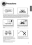 Page 32
Precautions
Ensure that the AC power supply in your house complies with the identification sticker located on the back of your player. Install your
player horizontally, on a suitable base (furniture), with enough space around it for ventilation (3~4inches). Make sure the ventilation slots
are not covered. Do not stack anything on top of the player. Do not place the player on amplifiers or other equipment which may become
hot. Before moving the player, ensure the disc tray is empty. This player is...