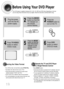 Page 20•Each time the button is pressed, the TV indicator (red) and
the DVD Receiver indicator (green) will flash alternately.
•You can operate the TV while the TV indicator is flashing
and the DVD player while the DVD indicator is flashing.
•Buttons Enabled for TV Operation: POWER, CHANNEL,
VOLUME, TV/VIDEO, and Numeric (0-9) buttons.
•By default, the remote control is set to work with Samsung
TVs. See page 65 for more information on the operation of
the remote control.
Press MODEbutton.
To Operate the TV and...