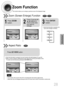 Page 2928
Zoom Function
This function allows you to enlarge a particular area of the displayed image.
Zoom (Screen Enlarge) FunctionDVDVCD
Aspect RatioDVD
2
Press Cursor    ,    ,    
,    buttons to
move to the area
you want to
enlarge.
1
Press ZOOM
button.
•Each time the button is pressed, the
zoom level changes as follows:
3
Press ENTER
button.
Press EZ VIEWbutton.
•Each time the button is pressed, the zoom function will switch between On and Off.
•When a movie is played in Widescreen format, black bars at...