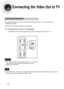 Page 20Connecting the Video Out to TV
You can adjust the resolution switch to set the HDMI and component (PR, PB, Y) output resolution to
576p(480p)/720p/1080i.
Example: If the TV supports resolution up to 576p(480p) 
•If you connect the HDMI and Component outputs (PR, PB, Y) at the same
time, Component output resolution changes automatically to the
designated HDMI resolution. 
Caution
Selecting Resolution
Set the resolution switch to 576p(480p).
•A576p(480p) video signal is output through the HDMI and...