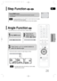 Page 27GB
26
OPERATION
DVD
2
Press Cursor
button to move to
ANGLE (      ) display.
Press INFObutton.
1/3
•Each time the button is pressed, the angle changes as follows:
3
Press Cursor     ,     or numeric buttons to
select the desired angle.
2/3
3/3
1/3
1/3
•The Angle function works only with discs on which multiple
angles have been recorded.Note
Step FunctionDVDVCD
•During fast playback of a CD or MP3-CD, sound is heard only at 2x speed,
and not at 4x, 8x, and 32x speeds.
•No sound is heard during slow...