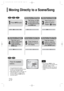 Page 30•The selected file will be played.
•An MP3 or JPEG disc cannot be moved
from the disc information screen.
•When playing an MP3 or JPEG disc, you
cannot use      ,      to move a folder. 
To move a folder, press     (Stop) and
then press      ,     .
DVDVCDCD
MP3JPEG
2
Press Cursor      ,      buttons
or numeric buttons to select
the desired title/track and then
press ENTERbutton.
1
Press INFObutton.
01/05001/040 0:00:37 1/103/05001/002 0:00:01 1/101/05001/0400:00:01 1/1
Moving to a Title/Track
4
Press...