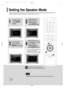 Page 4039
SMALL: Select this when using the speakers.
NONE: Select this when no speakers are installed.
•Depending on PRO LOGIC and STEREO, the speaker mode may vary.
Note
Signal outputs and frequency responses from the speakers will automatically be adjusted according to your
speaker configuration and whether certain speakers are used or not.
Setting the Speaker Mode
21
43
In Stop mode,
press MENU
button.Press Cursor
button to move to
‘Audio’ and then
press ENTERbutton.
In the Speaker
Setup, press the...