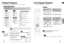 Page 19GB
36 35
OPERATION
•The A-B Repeat function does not operate with MP3, CD or JPEG discs.
2
Press Cursor       button
to move to REPEAT
PLAYBACK (      ) display.
•For a VCD, press INFObutton
once.
1
Press INFObutton
twice.
A -A - ?
REPEAT : A—
A -  B
REPEAT : A—B•The specified segment will be
played repeatedly.
4
Press ENTER
button at the end
of the desired
segment.
•When ENTERbutton is pressed,
the selected position will be stored
in memory.
3
Press Cursor       ,        buttons
to select ‘A-’ and then...