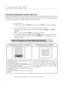 Page 2120
Connections
P.SCAN(PrOGreSSIVe SCAN) FUNCTION
Unlike regular Interlace Scan, in which two fields of picture information alternate to create the entire picture 
(odd  scan  lines,  then  even  scan  lines),  Progressive  Scan  uses  one  field  of  information  (all  lines  displayed  in 
one pass) to create a clear and detailed picture without visible scan lines. 
Press STOP button.
1. 
  
•	
 If playing a disc, press the STOP button twice so that “STOP”, appears on the display. 
  Press and hold...