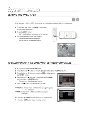 Page 4646
System setup
When 5.1CH Surround Sound is played, you can enjoy the best sound if the distance betwe\
en you and each 
speaker is the same.  
Since the sounds arrive at the listening position at different times depending on the placement of speakers, you can 
adjust this difference by adding a delay effect to the sound of the Centre and Rear Speakers.
Setting Centre SPEAKEr
If the distance of Dc is equal to or longer than the   
distance of Df in the figure, set the mode as 0ms.   
Otherwise, change...