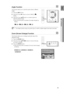 Page 45

EnG

●  PLayBaCK

angle function d
This function allows you to view the same scene in different 
angles.
Press the infO button.
Press the Cursor  button to move to ANGLE () 
display.
Press the Cursor , button or numeric buttons to 
select the desired angle.
Each time the button is pressed, the angle changes as 
follows:
1/3 ➞ 2/3 ➞ 3/3 ➞ 1/3 
The Angle function works only with discs on which multiple angles have been recorded.
Zoom (Screen Enlarge) function d
This function allows you to...