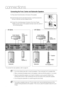 Page 24
22

connections

Connecting the Front, Center and Subwoofer Speakers
   Press down the terminal tab on the back of the speaker. 
  Insert the black wire into the black terminal (–) and the red wire into    
  the red (+) terminal, and then release the tab.
  Connect the connecting plugs to the back of the Home Theater.
Make sure the colors of the speaker terminals match the colors of 
the connecting plugs.
1.
2.
3.
•
BlackRed
  If you place a speaker near your TV set, screen color may be distorted...
