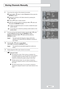 Page 198If you know the number of the channel to be stored,Press the or  button to select 
Channeland then press the ENTERbutton.
Select 
C(Air channel) or S(Cable channel) by pressing the 
or button.
Press the  button to select channel.
Select the required number by pressing the or  button and
then press the 
ENTERbutton.
If there is an abnormal sound or no sound, re-select the sound
system required.
Y ou can also set a 
channelby pressing number buttons on the
remote control.
9If you do not know the channel...
