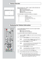 Page 54English-52
Teletext Decoder
Most set channels carry “ teletext ”, pages of written information\
 that
provide information such as:
Television programme times.
News bulletins and Weather forecasts.
Sports results.
Subtitles for the hard of hearing.
The teletext pages are organized according to six categories:
Part Contents
A Selected page number.
B Broadcasting station identity.
C Current page number or search status.
DD ate and time.
ET ext.
F Status information.
Displaying the Teletext Information
You...