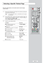 Page 55Press the number buttons on the remote control to enter the page
number directly:
1Enter the three-digit page number listed in the contents by pressing the\
corresponding numeric buttons.
Result
:The current page counter is incremented and the page is
then displayed.
2If the selected page is linked with several secondary pages, the
secondary pages are displayed in sequence. To freeze the display on
a given page, press the 
PRE-CH().
Press the PRE-CH ()button again to resume.
3Using the various display...