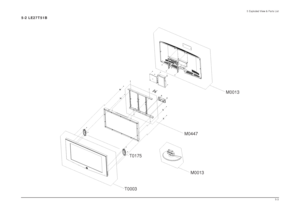 Page 535 Exploded View & Parts List
5-3
5-2 LE27T51B
T0003T0175M0447M0013
M0013
 