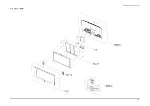 Page 555 Exploded View & Parts List
5-5
5-3 LE32T51B
T0003T0175T0447CISM0002
M0216
 