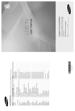 Page 1
BN68-02325D-00
Contact SAMSUNG WORLDWIDEIf you have any questions or comments relating to Samsung products, please contact the SAMSUNG customer care centre. 
CountryCustomer Care Centre Web Site
AUSTRIA0810 - SAMSUNG (7267864,  € 0.07/min)www.samsung.com/at
BELGIUM02 201 2418www.samsung.com/bewww.samsung.com/be_fr
CZECH REPUBLIC800 - SAMSUNG (800-726786)www.samsung.com/cz
Distributor pro Českou republiku:  Samsung Zrt., česká organizační složka, Oasis Florenc, Sokolovská394/17, 180 00, Praha 8
DENMARK8...