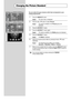 Page 24
English-22

Changing the Picture Standard

You can select the type of picture which best corresponds to your
viewing requirements.

1
Press the 
MENU
button.
Result
: The main menu is displayed.

2
Press the or  button to select 
Picture
.
Result
: The options available in the 
Picture
group are
displayed.

3
Press the 
ENTER
button.

4
Press the 
ENTER
button again.
Result
: The options available in the 
Mode
group are displayed.

5
Press the 
ENTER
button.
Result
: The 
Mode
is selected.

6
Select the...