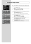 Page 52
English-50

Changing the Image Position

Press the 
PC
button under the remote’s cover to select the PC mode.

1
Press the 
MENU
button.
Result
: The main menu is displayed.

2
Press the or  button to select 
Setup
.
Press the 
ENTER
button.
Result
: The options available in the 
Setup
group are displayed.

3
Press the or  button to select 
PC
.
Press the 
ENTER
button.
Result
: The options available in the
PC
menu are displayed.

4
Press the or  button to select 
Position
.Press the 
ENTER
button....