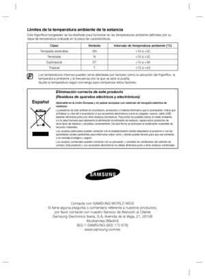 Page 20Español
Eliminación correcta de este producto
(Residuos de aparatos eléctricos y electrónicos)
(Aplicable en la Unión Europea y en países europeos con sistemas de recogida selectiva de 
residuos)
La presencia de este símbolo en el producto, accesorios o material informativo que lo acompañan, indica que 
al ﬁ nalizar su vida útil ni el producto ni sus accesorios electrónicos (como el cargador, cascos, cable USB) 
deberán eliminarse junto con otros residuos domésticos. Para evitar los posibles daños al...